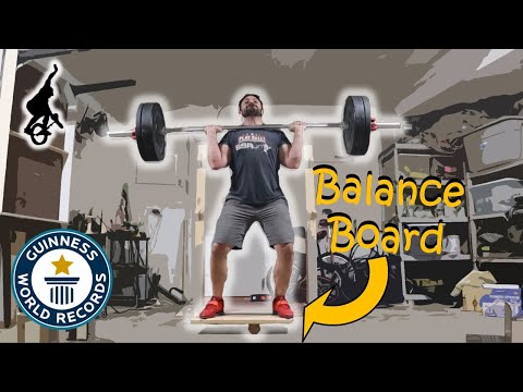 [Former GWR] Lifting 86kg (191lbs) Overhead on a Balance Board