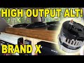 High Output Brand X Alternator Install! | Sundown Audio Show 2020 Build