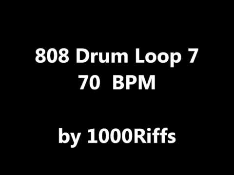 808 Drum Loop # 7 : 70 BPM - Beats Per Minute