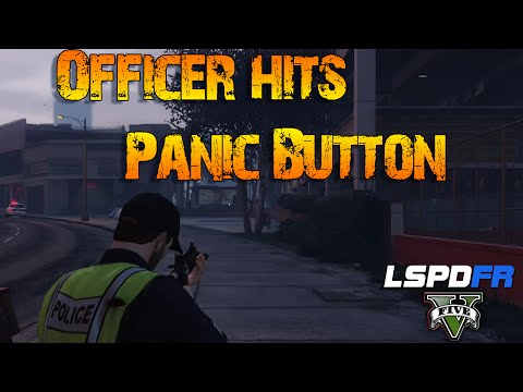 Officer Hits Panic Button LSPDFR GTA V Police Mod