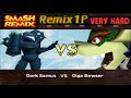 Smash Remix Classic Mode Remix 1P Gameplay With Dark Samus VERY HARD