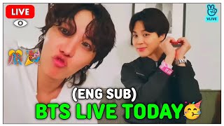 Download lagu [ENG SUB] BTS OT7 FUNNY LIVE TODAY😂🔴21.4.2026 Jin, Suga, J-Hope, RM, Jimin, V, Jungkook mp3