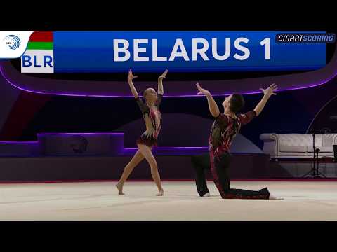 Viktoriya AKHOTNIKAVA & Ilya FAMENKOU (BLR) - 2019 junior Europeans, all-around final