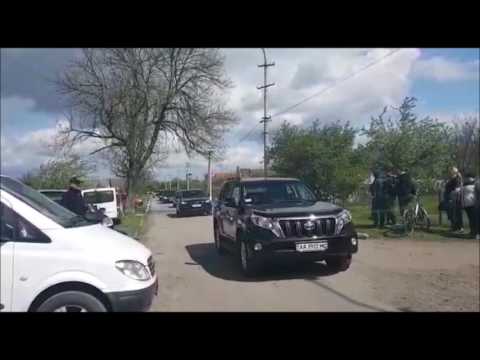 Motorcade Of Belzer Rebbe Arriving In Town Of Belz