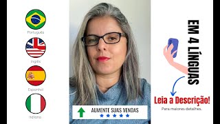 Eu vou gravar seu comercial em 4 línguas, leia a descrição.