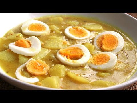 Guiso de patatas en ajopollo