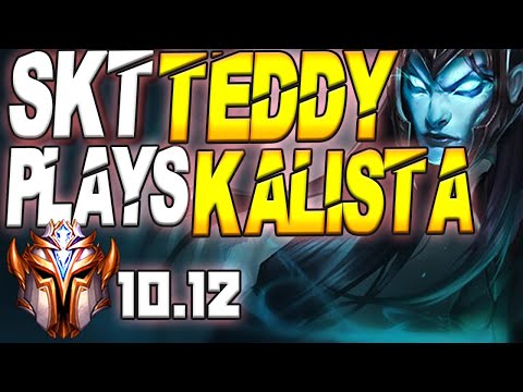SKT T1 Teddy Plays Kalista ADC vs Ezreal - 10.12