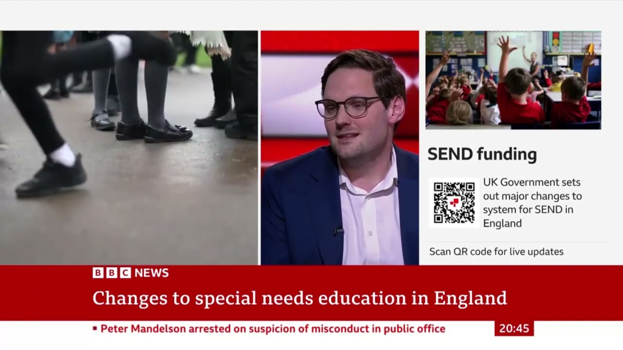 Harry Quilter-Pinner on BBC News discussing SEND reform