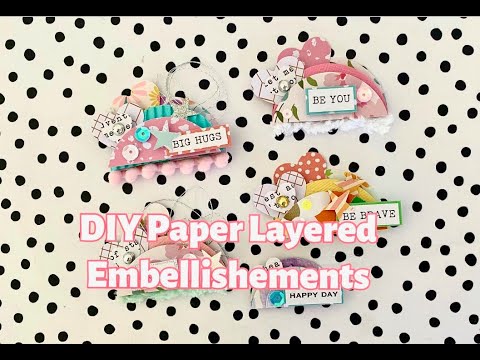 HOW TO | DIY Dimensional Paper Layered Embellishment IDEA | EASY Step by Step | Use your paper stash