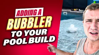 Adding a bubbler water feature to your pool build - is it worth it? Let’s dive in!