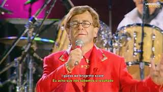 Queen - Elton John &amp; Tony Iommi - The Show Must Go On (Freddie Mercury Tribute 1992) Tradução HD