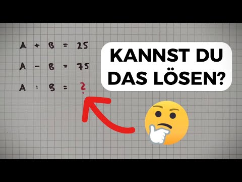Mathe RÄTSEL Knobelaufgabe - Hast du im Unterricht aufgepasst?