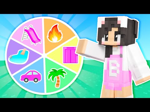 💜Wheel Spin Decides My Minecraft BARBIE DREAMHOUSE