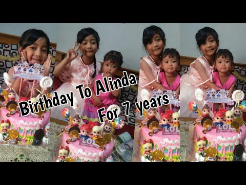 Happy Birthday For Alinda To 7 Years