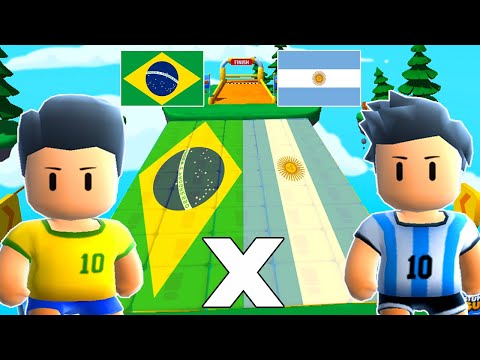 BRASIL X ARGENTINA | NÃO PODE TOCAR NAS CORES DAS BANDEIRAS NO STUMBLE GUYS