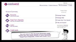 Eastwest Online Banking Video 2 - Update your Information