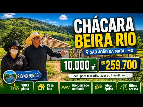 💚 🏡 CHÁCARA FORMADA NA PROMOÇÃO - TERRA BOA E PLANA COM LINDO RIO E ACESSO BOM PERTO DA CIDADE 🏡💚