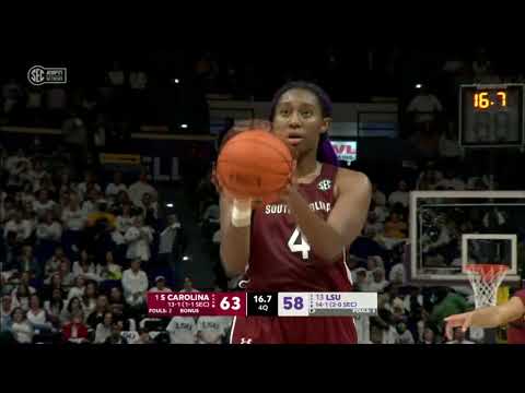 Aliyah Boston is having a special season. Boston had 19 points and 18 rebounds