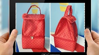 DIY: How To Sew Designer Double Decker Lunch Bag By Anamika Mishra....