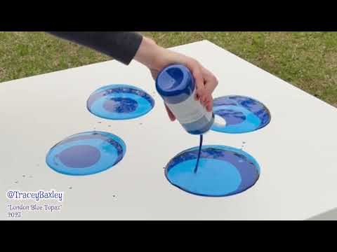 Acrylic Pour | Puddle Pouring | Fluid Art Pouring | Abstract Art | Torching | @traceybaxley