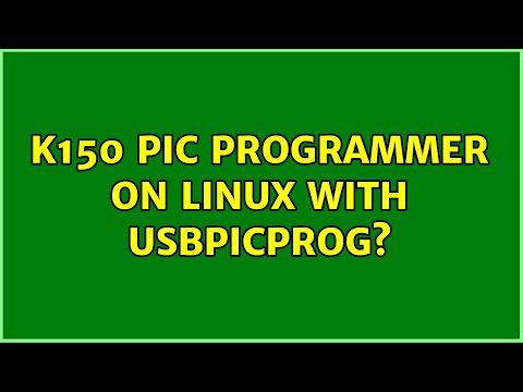 K150 PIC Programmer on linux with usbpicprog?