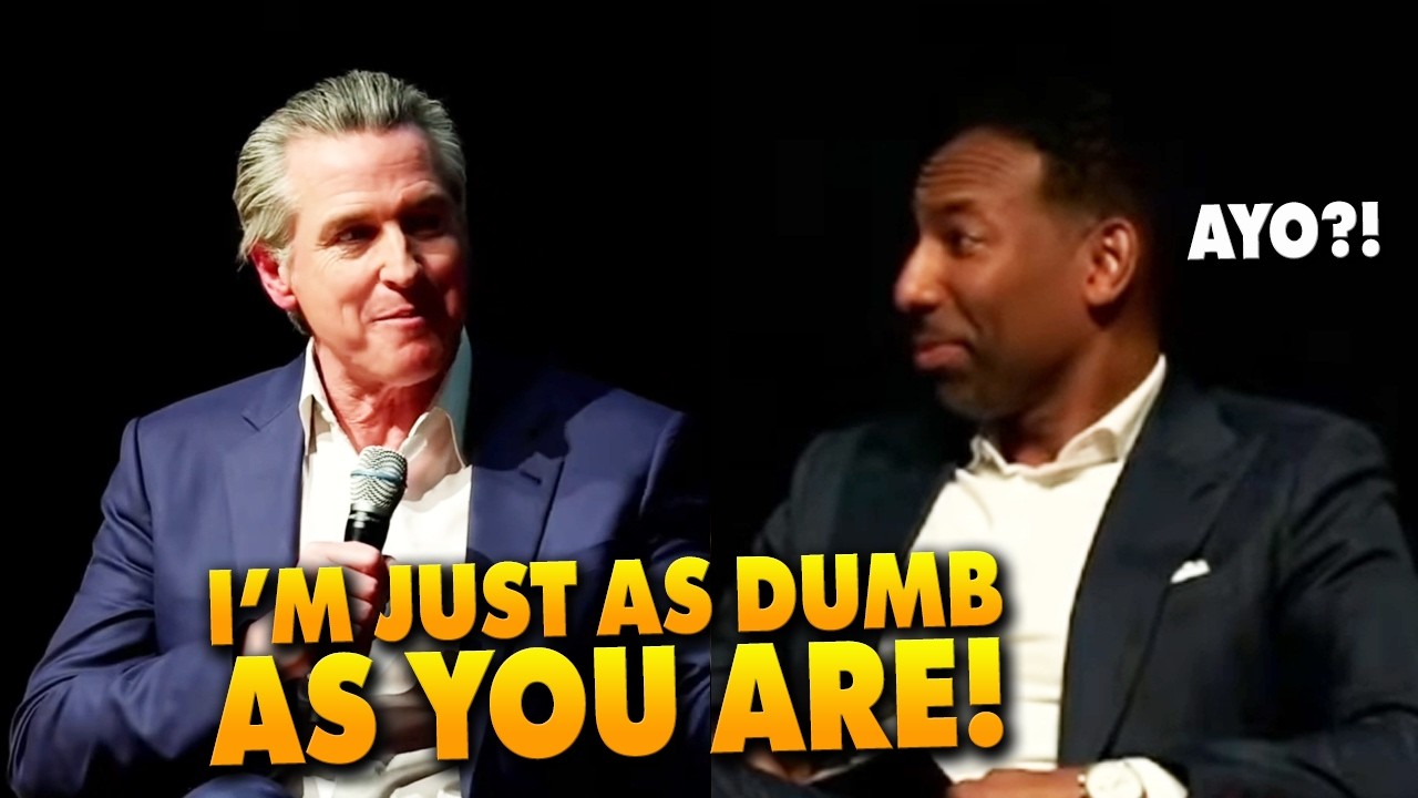 Gavin Newsom just told a bunch of people he's just as dumb as they are and they all clapped 😂