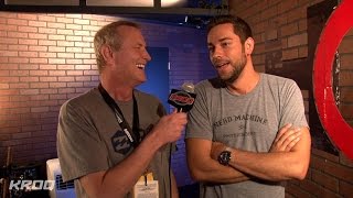 Kevin talks with Nerd HQ founder Zachary Levi at Comic-Con 2014