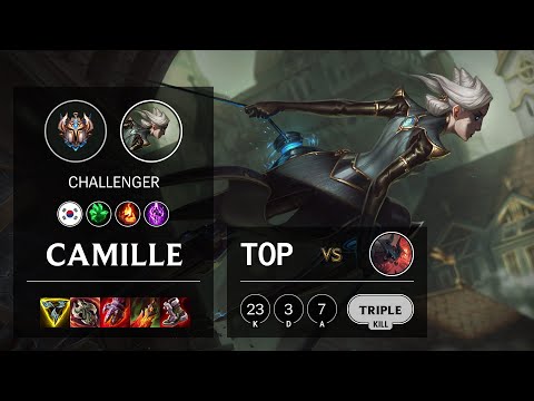 Camille Top vs Aatrox - KR Challenger Patch 10.25b