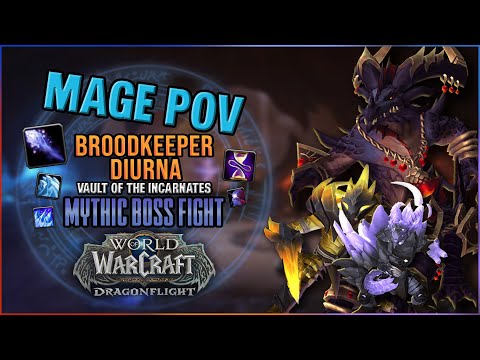 WoW - Vault of the Incarnates - Broodkeeper Diurna Mythic Kill -Frost Mage POV - Kazzak -XOutcasts