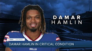 Buffalo Bills safety Damar Hamlin in critical condition Monday night