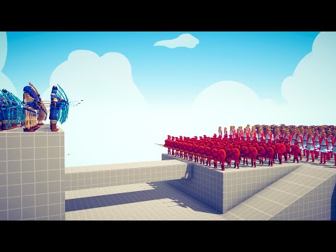 FIRE & ICE ARCHERS BRIDGE DEFENSE - Totally Accurate Battle Simulator TABS