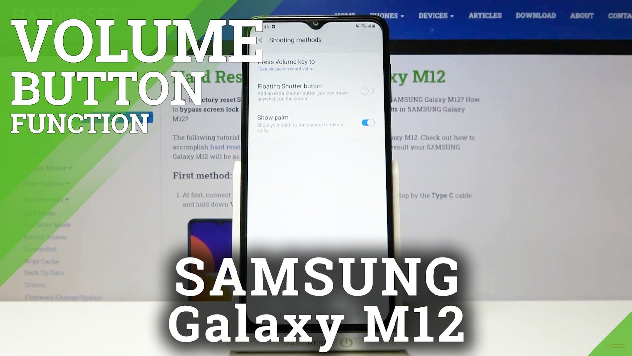 Samsung Galaxy M12 - How to Change Volume Button Function in Camera