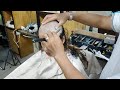 Beautiful Model Headshave At Barbershop Long To Headshave