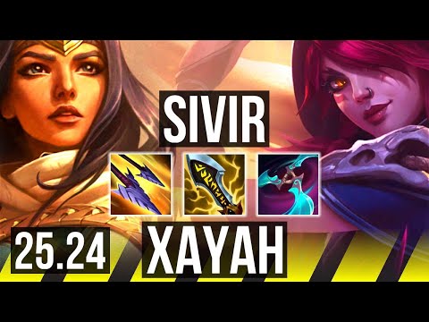 SIVIR & Rell vs XAYAH & Rakan (ADC) | 46K damage | EUW Master | 25.24