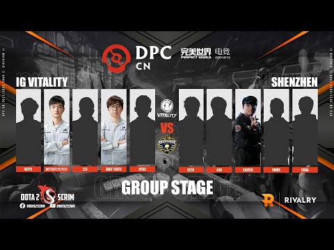 iG Vitality vs ShenZhen - DPC CN 2021/22 Tour 2: Division II - Group Stage - B03