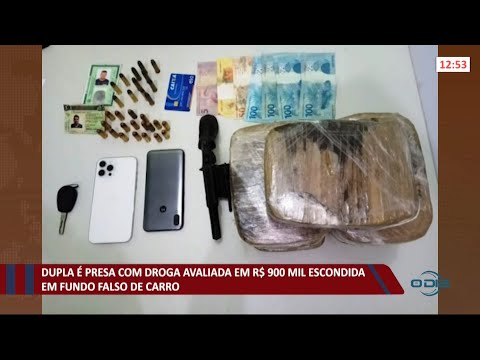 Dupla é presa com drogas avaliadas em R$ 900 mil escondidas em veículo 11 06 2021