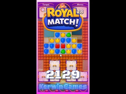 Royal Match Level 2129 - Super Hard Level - No Boosters Gameplay