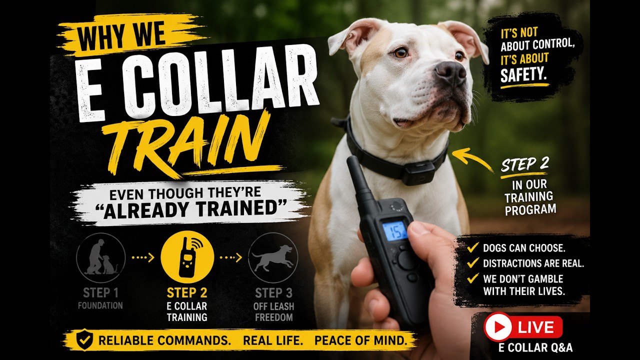 Why We E-Collar Train Dogs That Are ALREADY Trained