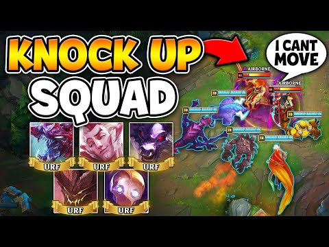 FIVE KNOCKUP CHAMPS IN URF IS SIMPLY HILARIOUS! (CREATE AN ENDLESS CC CHAIN)