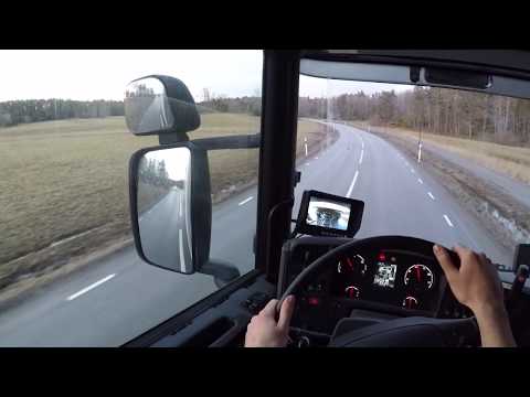 Awesome & Relaxing (POV) Scania G440 + Big Trailer driving in the Sunset! (heavy load)