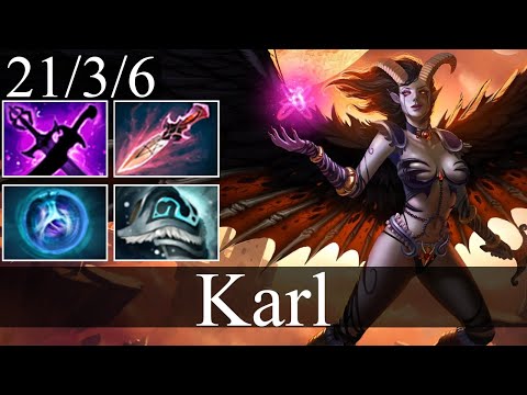 T1.Karl - Queen of Pain | Midlane Gameplay Dota 2 Patch 7.31b