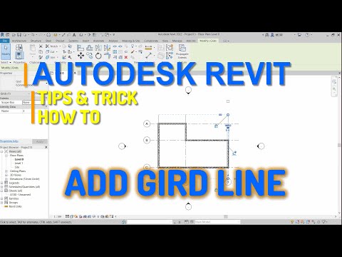Autodesk Revit How To Add Grid Lines