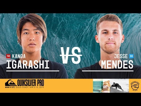 Kanoa Igarashi vs. Jesse Mendes - Round Three, Heat 3 - Quiksilver Pro Gold Coast 2019