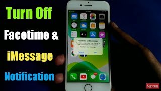 Turn off Facetime And iMessage Notification in iPhone