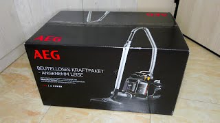 AEG LX7-2-EB-P Cyclonic Vacuum Cleaner 650W Κυκλωνική Ηλεκτρική Σκούπα Με ΚάδοΧωρίς Σακούλα Unboxing