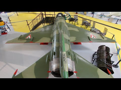 Cockpit of MIG-21 UM with engine , radar and exterior