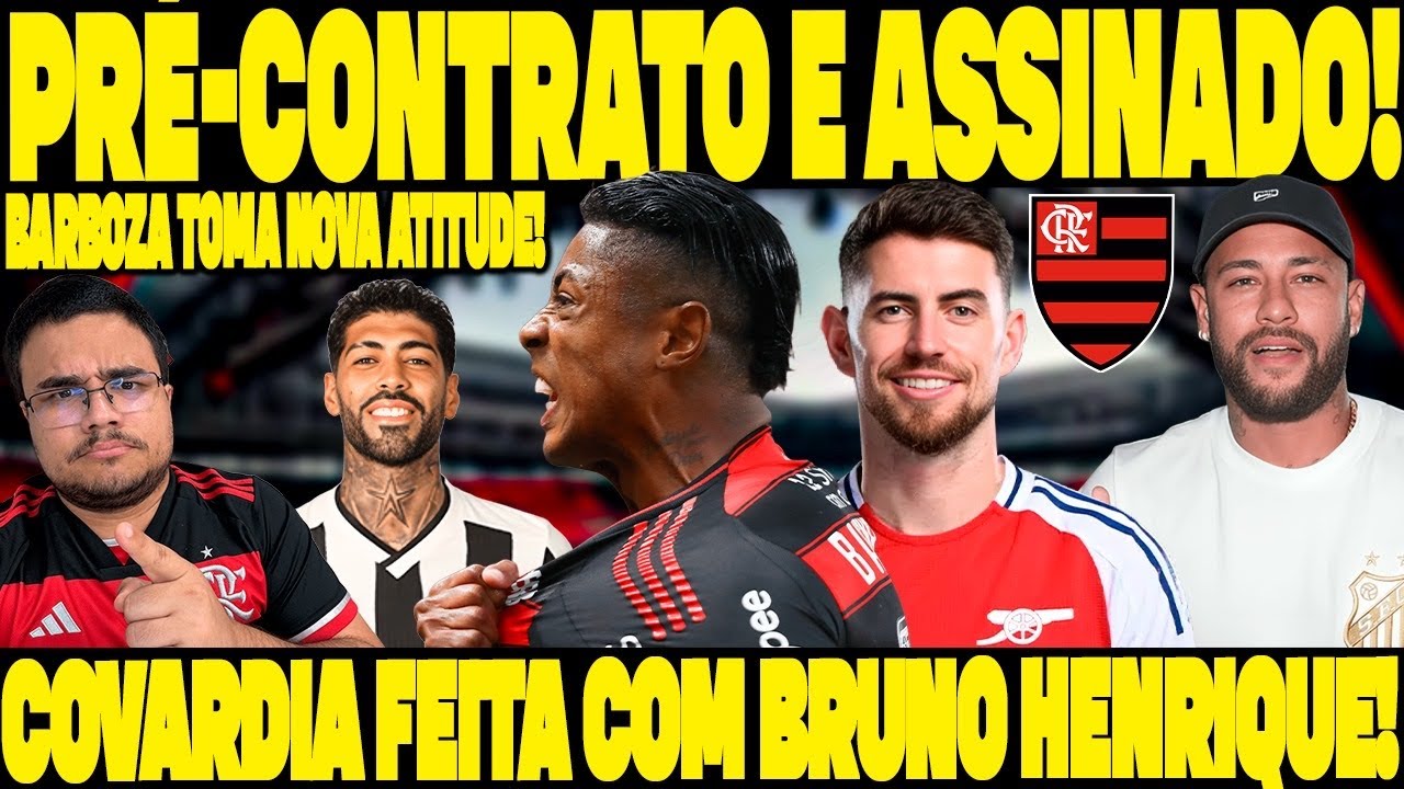SURREAL ISSO.. NOVA COVARDIA FEITA COM BRUNO HENRIQUE E FLAMENGO! PRÉ-CONTRATO FOI ASSINADO!