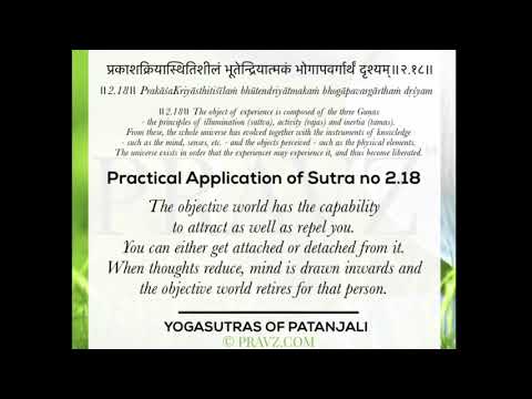2.18 - Sage Patanjali’s Yogasutras - Practical application
