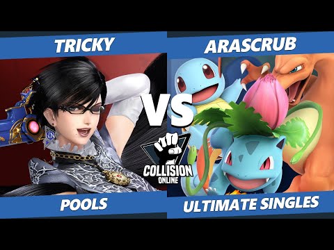 Collision Online Ultimate Pools - Tricky (Bayonetta) Vs. Arascrub (Pokemon Trainer) SSBU Singles