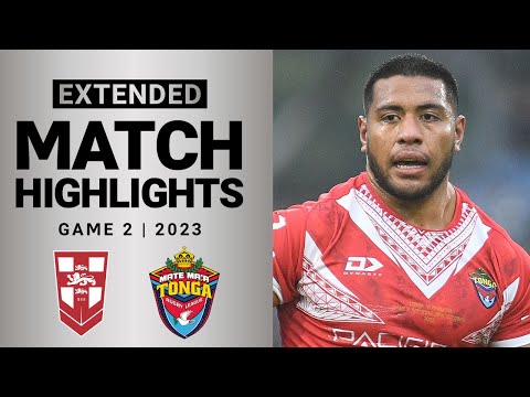 England v Tonga | Extended Highlights | International Rugby League | Second Test | 2023